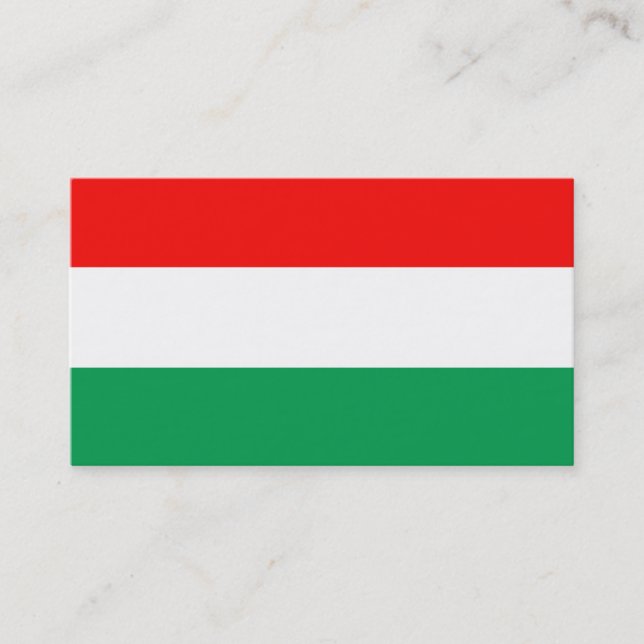 CARTE DE VISITE rouge, blanc et vert ajustable (Devant)