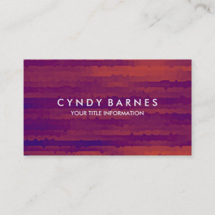 Carte de visite rouge bleu violet