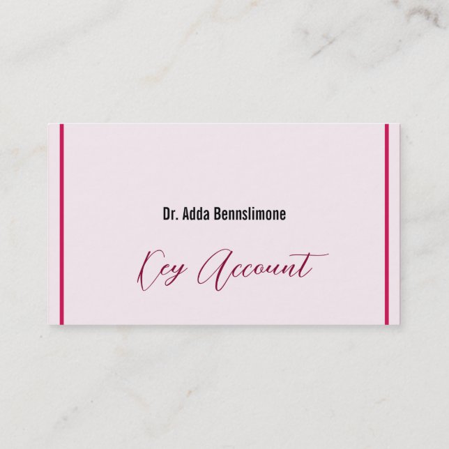 Carte De Visite Rouge cramoisi (Dos)