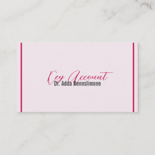 Carte De Visite Rouge Crimson