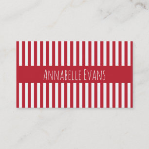 Carte De Visite Rouge d'Ancre