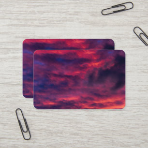 Carte De Visite rouge d'août
