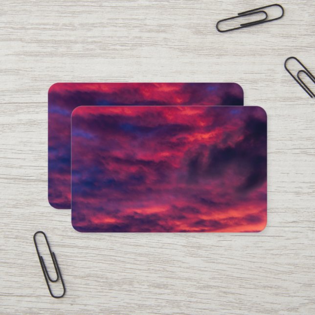 Carte De Visite rouge d'août (Devant/Arrière en situation)