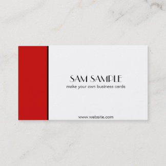 Carte De Visite Rouge d'écarlate