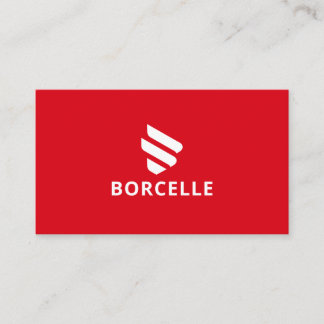 Carte de visite rouge et noir