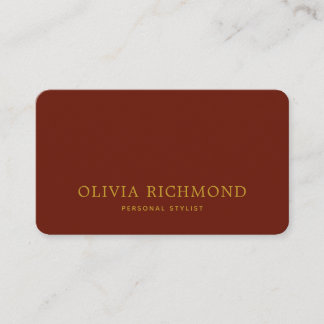 Carte de visite rouge et or de luxe
