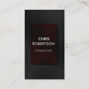 Carte de visite rouge gris clair vertical