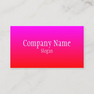 Carte De Visite Rouge Magenta Ombre