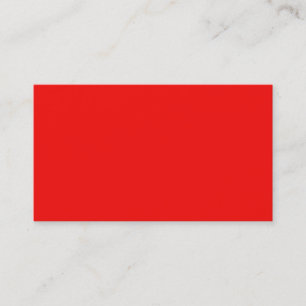 Carte de visite Rouge Néon Clair et Blanc