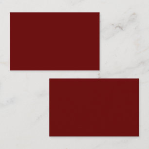 Carte De Visite Rouge sanguin (couleur solide)