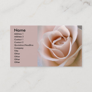 Carte De Visite Rougissent le rose de rose