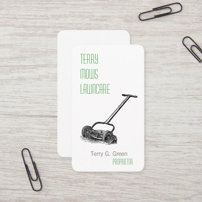 Carte De Visite Rouleau (Devant/Arrière en situation)