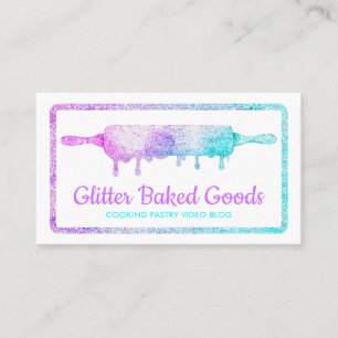 Carte De Visite Rouleau à pâtisserie goutte à goutte