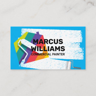 Carte De Visite Rouleau à peinture   Rénovations de maison   Entre