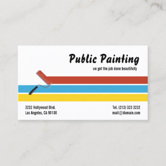 Carte De Visite Rouleau de peinture de peintre