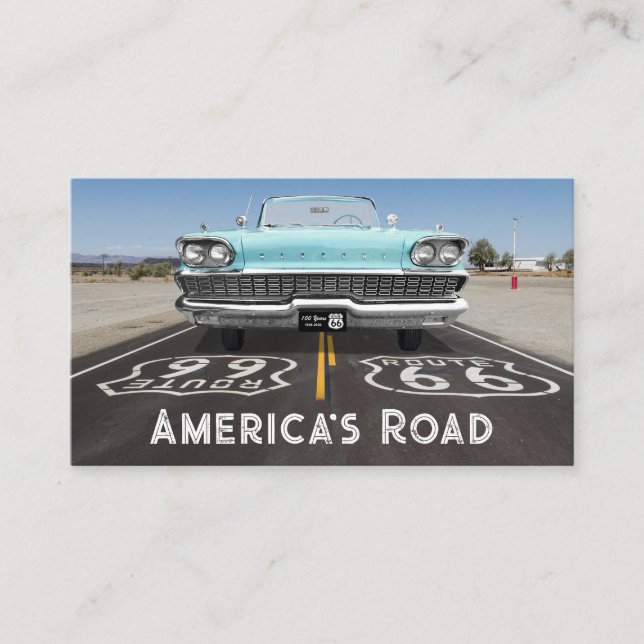 Carte De Visite Route 66 centenaire (Devant)