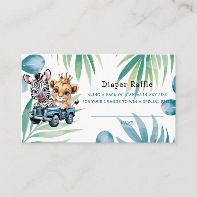 Carte De Visite Royal Adventure Ride Boy Diaper Riffle (Devant)