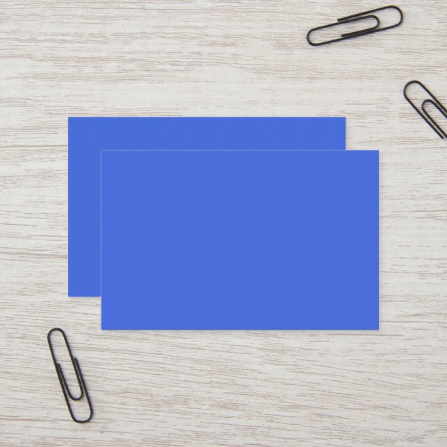 Carte de visite royal bleu européen (Devant/Arrière en situation)