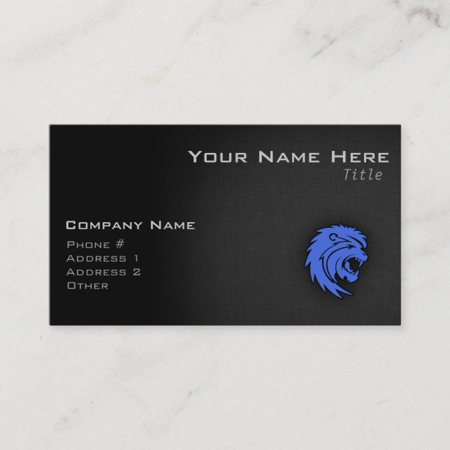 Carte De Visite Royal Blue Leo (Devant)