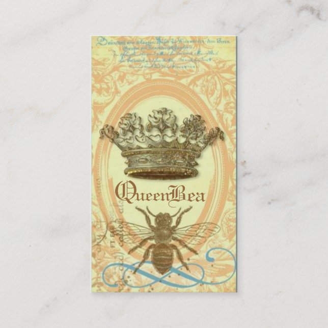 Carte de visite royal de couronne de reine des (Devant)