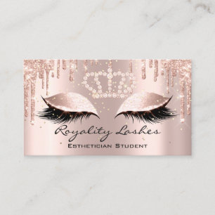 Carte De Visite Royal Makeup Artist Lashes Parties scintillant Dri