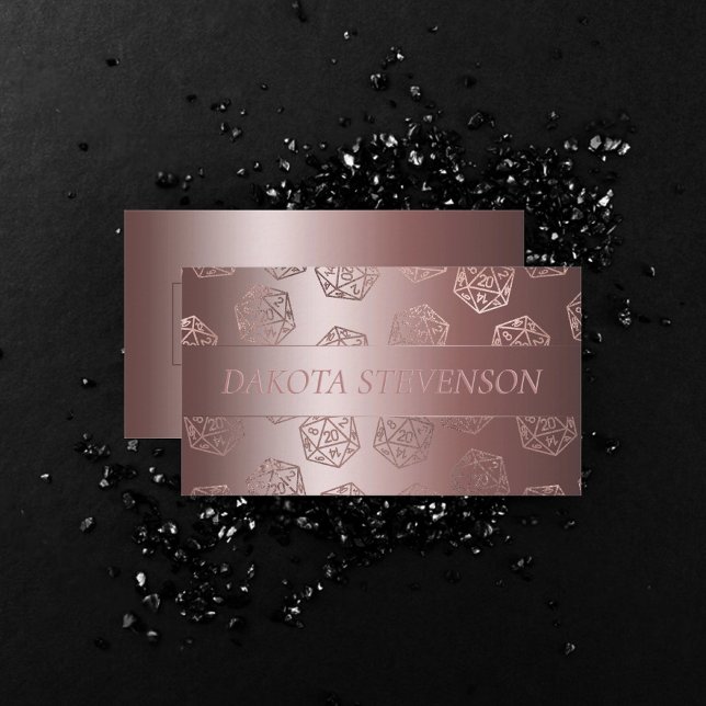 Carte De Visite RPG Luxe | Marque du gamer de table Mauve Imaginai (Créateur téléchargé)