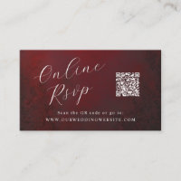 RSVP en ligne QR Code mariage de théâtre ornementa