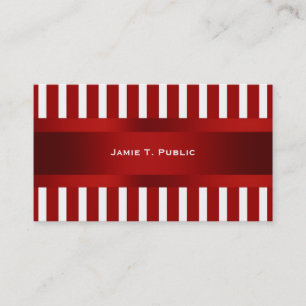 Carte De Visite Ruban rouge et blanc, Ruban rouge