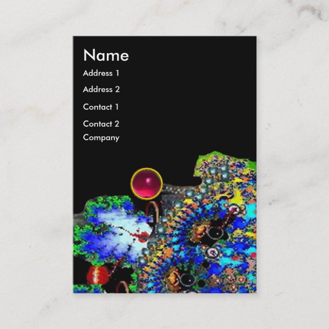 Carte De Visite RUBY EPHÉMERAL / Beauté, Salon, Spa, Maquillage (Devant)