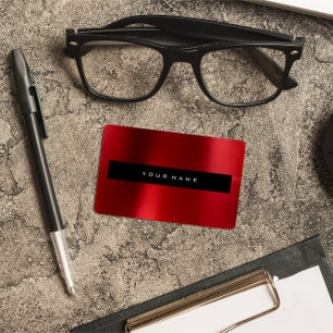 Carte De Visite Ruby Red Wine Metallic Black Sommelier Styliste