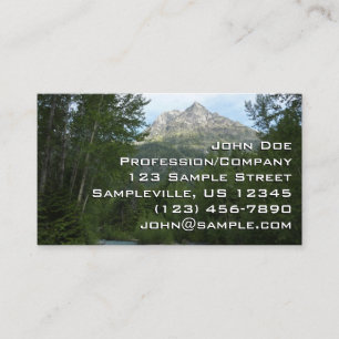 Carte De Visite Ruisseau McDonald au parc national de Glacier