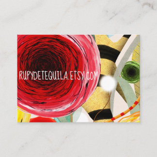 Carte De Visite Rupydetequila Vie en fleurs Élégance nature morte 