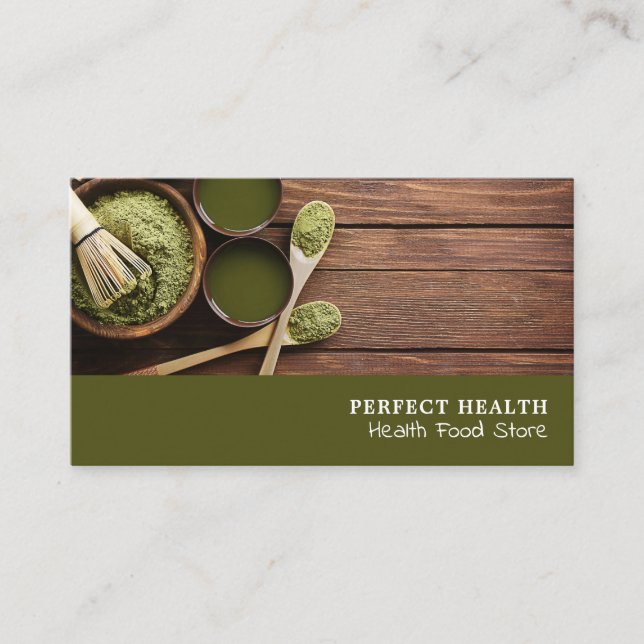 Carte de visite Rustic Health Food Store (Devant)