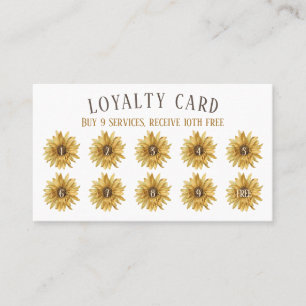 Carte De Visite Rustic Loyalty Sunflower Punch Acheter neuf obteni