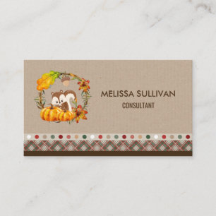Carte De Visite Rustic Wreath