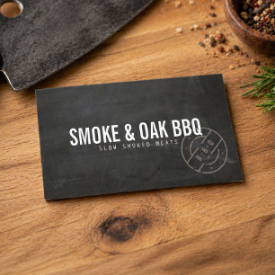 Carte De Visite Rustique BBQ Smokehouse 