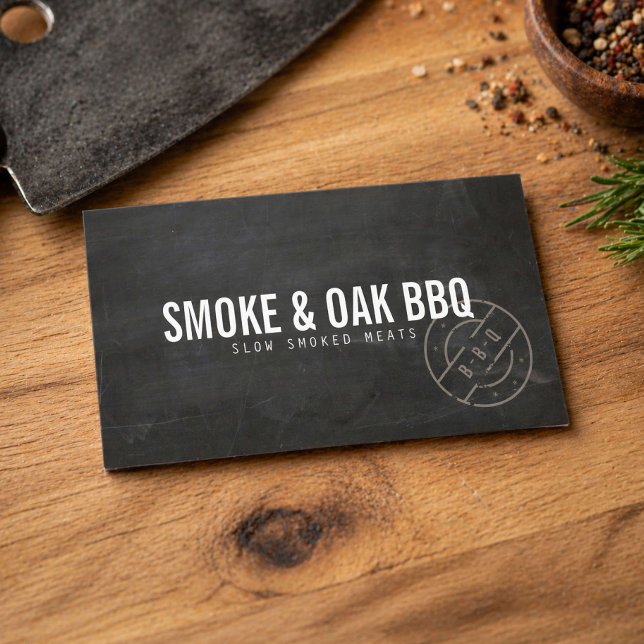 Carte De Visite Rustique BBQ Smokehouse  (Créateur téléchargé)