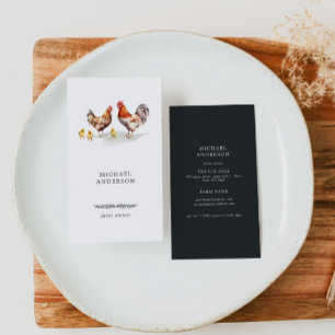 Carte De Visite Rustique minimaliste Propriétaire simple de la fer