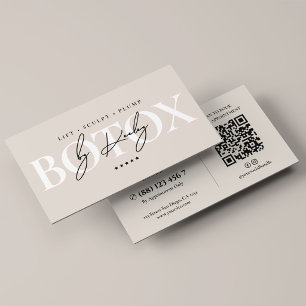 Carte De Visite Sable de Botox Injecteur Infirmière Esthétique Min