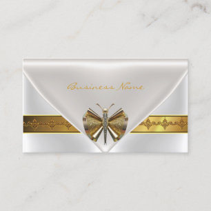 Carte De Visite Sac à main élégant en forme de libellule en or bla