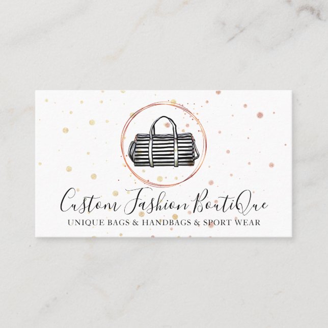 Carte De Visite Sac à main portefeuille de mode pour filles (Devant)