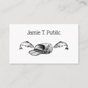 Carte De Visite Sac de pêche et poisson