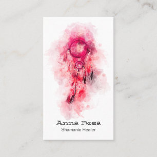 Carte De Visite *~* Sacré Shamanic Dream Catcher Tribal Shaman QR