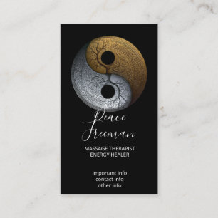 Carte De Visite Sacred Balance Symbole Yin Yang