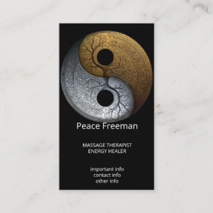 Carte De Visite Sacred Balance Symbole Yin Yang