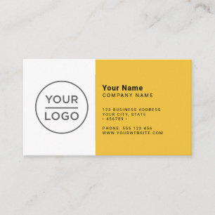 Carte De Visite Saffron Couleur moderne minimaliste n'importe quel