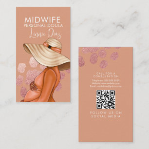 Carte De Visite Sage-femme Doula Infirmière itinérante Grossesse