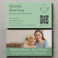 Sage Green Caregider Home Help QR Code Photo
