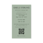 Sage Green Minimal QR Code Photo Moderne