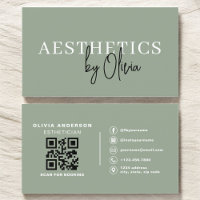 Sage Green Skincare Esthéticien QR Code